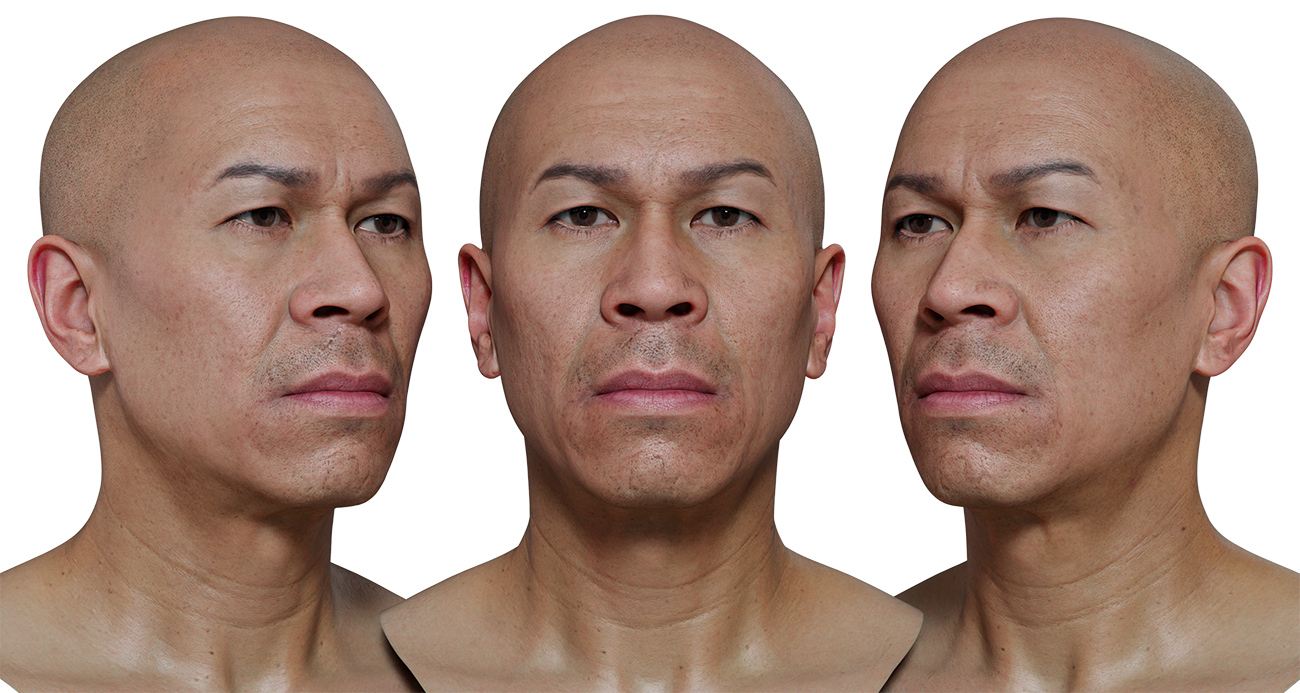 Download realistic 3d head models